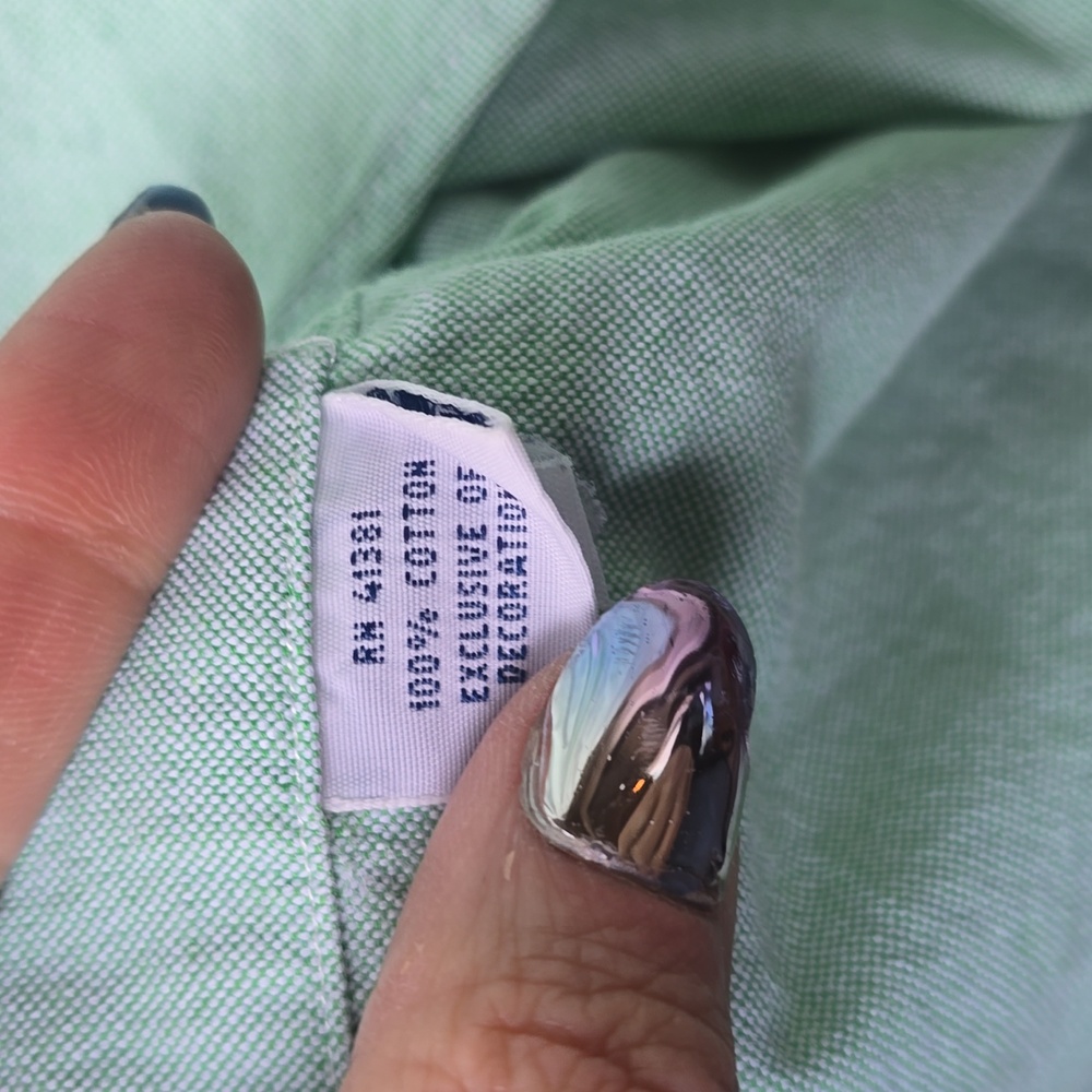 Polo Ralph Lauren Mint Green Button-down Shirt Large - Picture 11 of 12